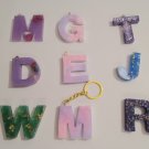 Resin Initial Keychains