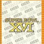 1989 Pro Set Super Bowl Logos 16 Super Bowl XVI
