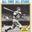 1976 Topps 341 Lou Gehrig ATG