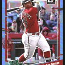 2023 Donruss Holo Carolina Blue 79 Deyvison De Los Santos