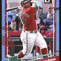 2023 Donruss Holo Carolina Blue 79 Deyvison De Los Santos