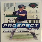 2024 Panini Prospect Edition 33 Charlie Condon