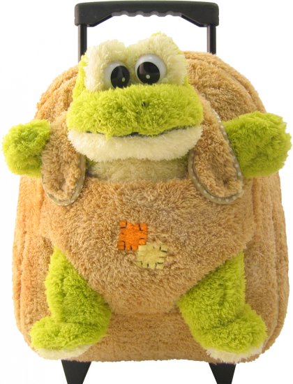 stuffed frog backpack