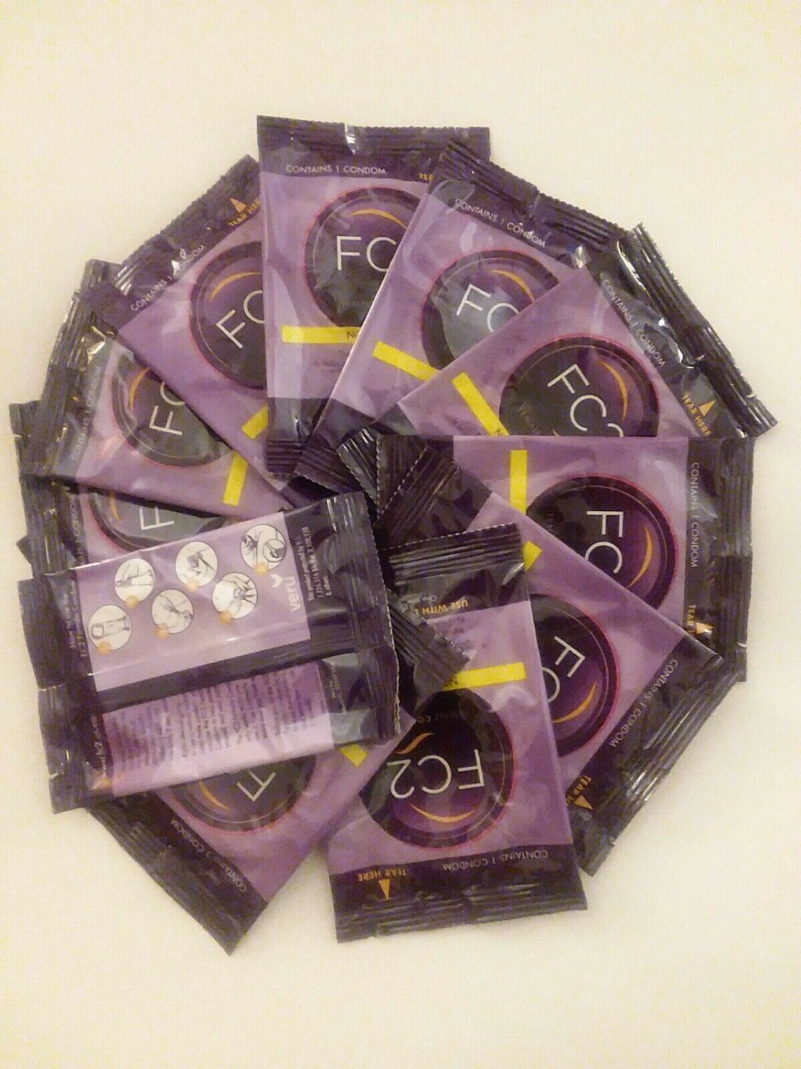 Fc2 Female Condoms 20 Pack Comes With Dolphin Vibrator Added 0951