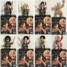 Loyal Subjects Attack on Titan Battle Damage 8 Figure Lot Eren Mikasa Levi Annie