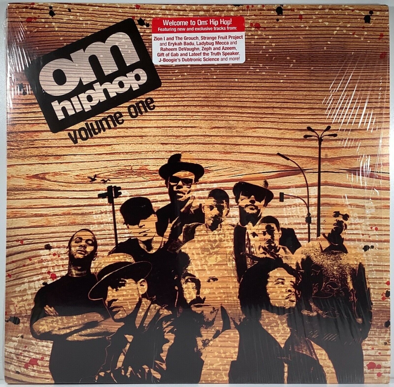Om Records Om Hip Hop Volume One 2LP Near Mint 2007 Raashan Ahmad Gift of Gab