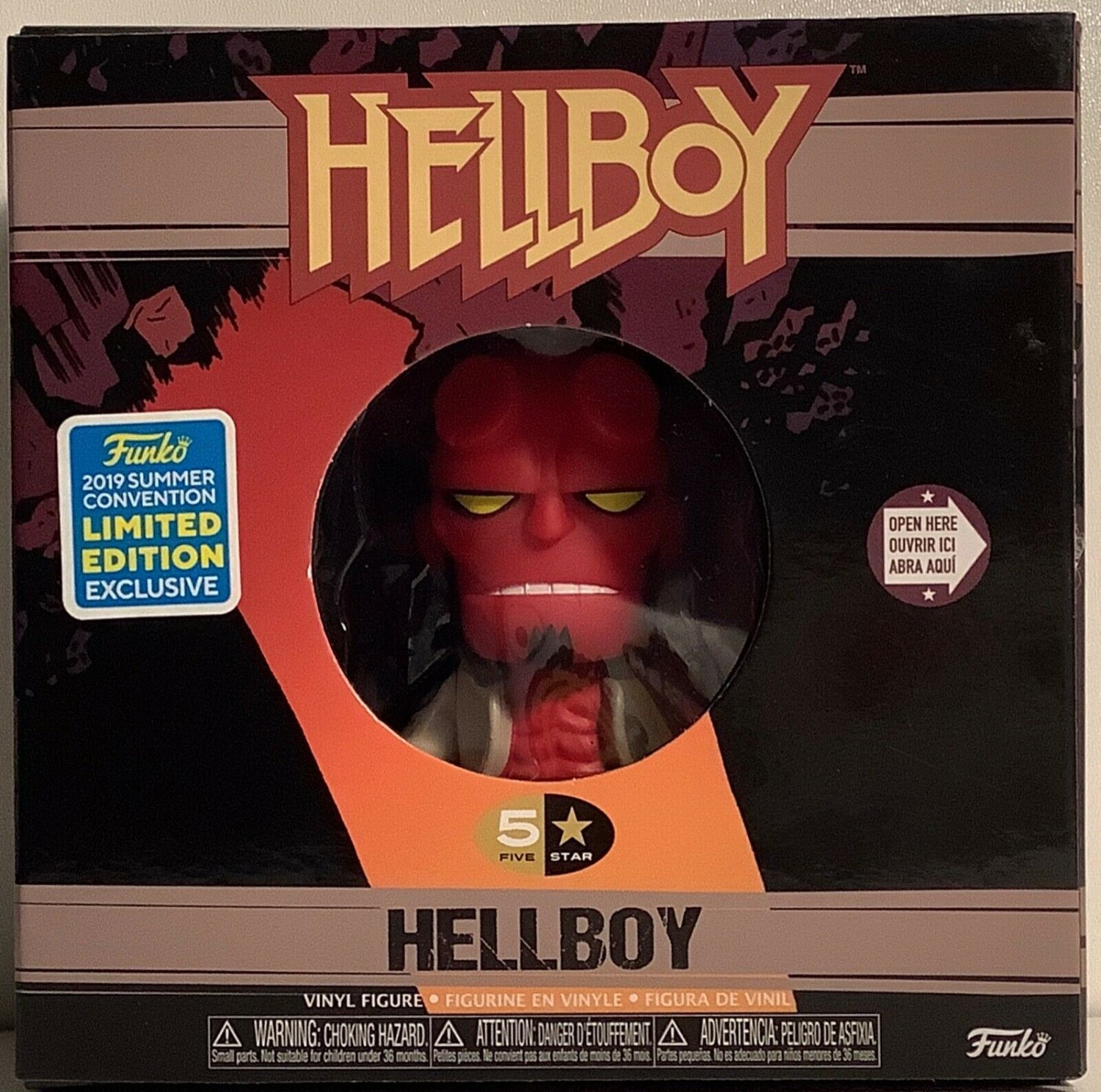Funko 5-Star Hellboy Shared SDCC 2019 w/Protector