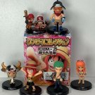 Bandai One Piece Film Z Mini Figs Luffy, Zoro, Nami, Usopp, Chopper & Chase Rare