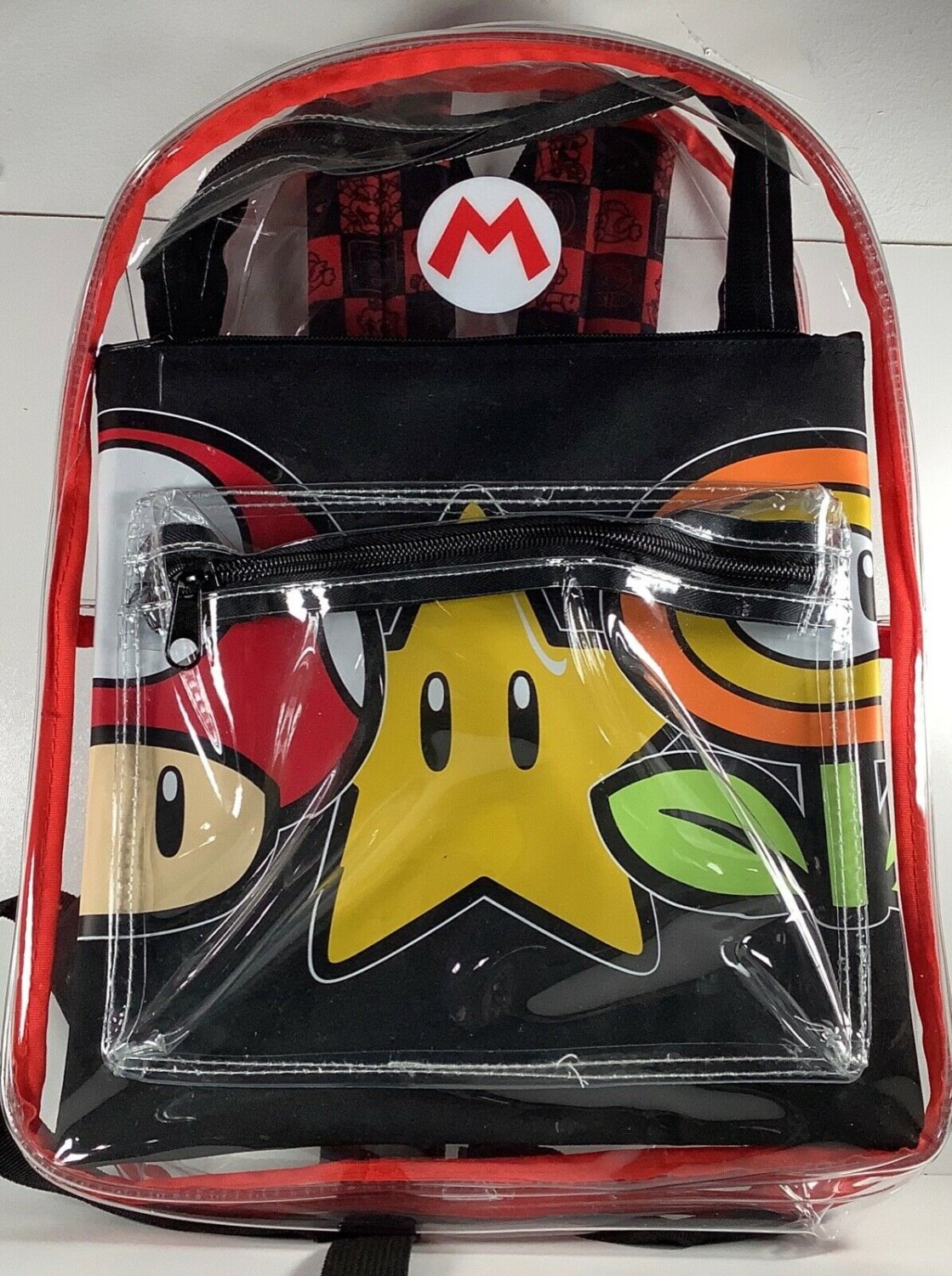 Bioworld Nintendo Super Mario Clear Backpack New BCBP8V3WSMB