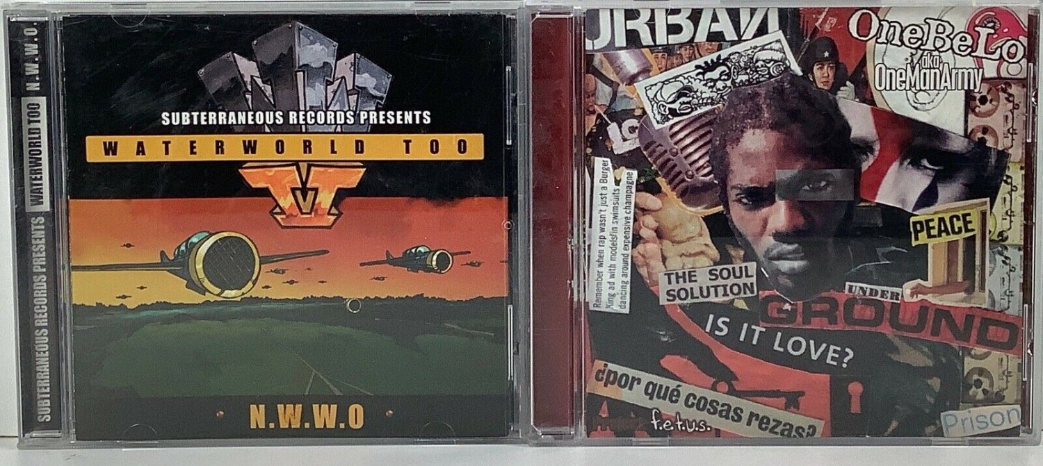 Subterraneous Records Waterworld Too OneBeLo Project F.E.T.U.S. CD's OneManArmy