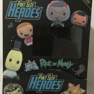 Funko Pint Size Heroes Rick and Morty 12 Figure Lot w/Bonus Pop! Pens & Box