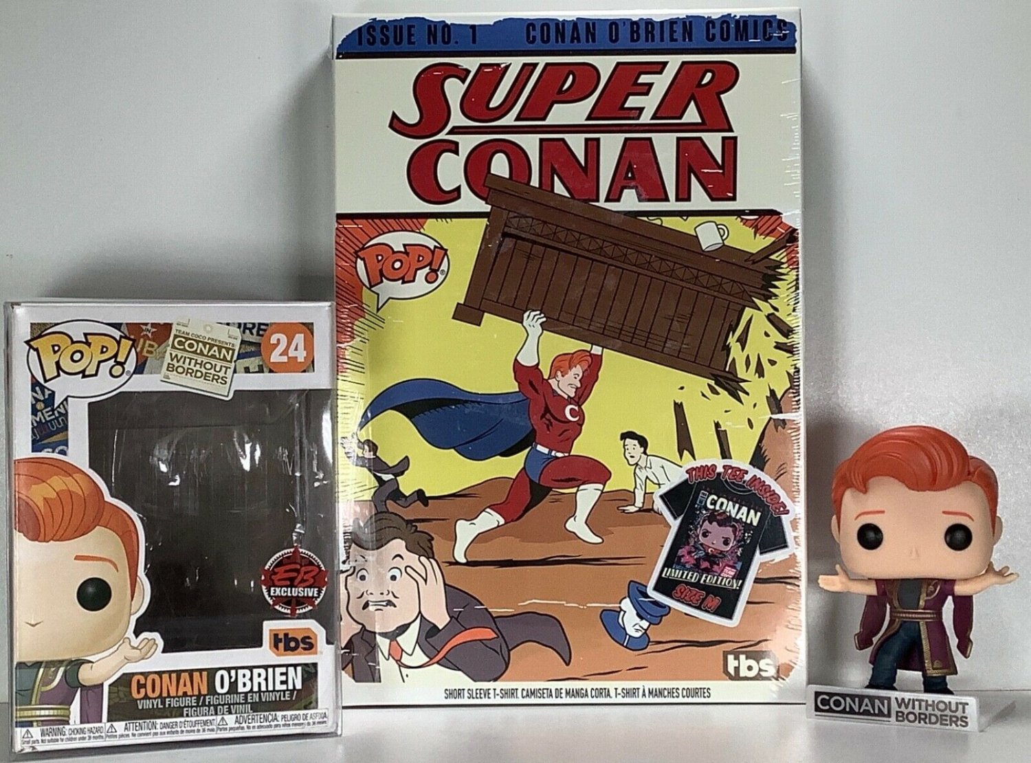 Funko Pop! Tee Incredible Conan Medium & Armenian Conan 24 Box 6/10 w/Protector