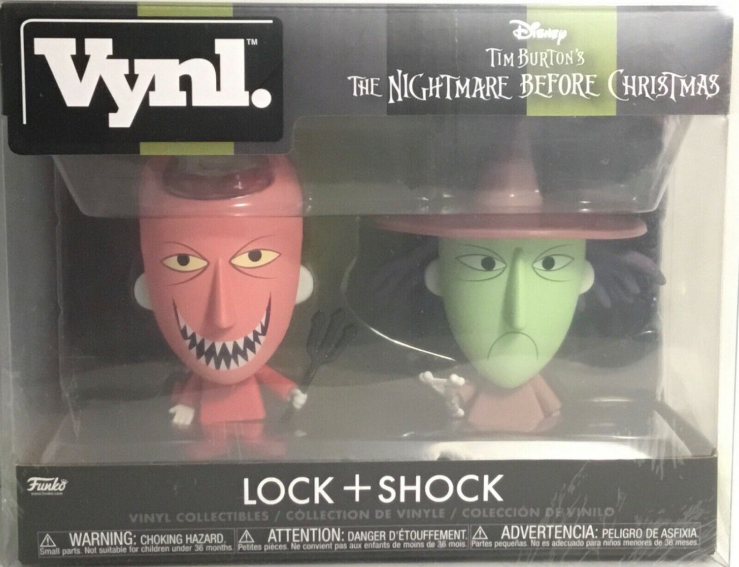 Funko Vynl. Disney The Nightmare Before Christmas Lock + Shock w/Protector