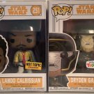 Funko Pop! Solo a Star Wars Story 251 Lando 254 Dryden Gangster w/Protectors