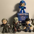 Funko Mystery Minis 5 Figure Video Games Lot Megaman, Fallout 4, Gears of War