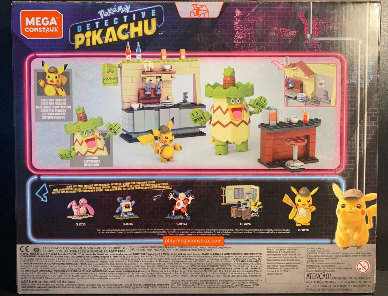 Mega Construx Pokemon Detective Pikachu Hi-Hat Cafe