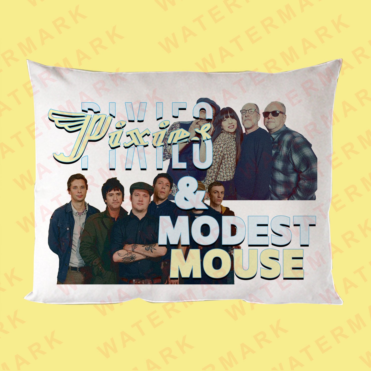 PIXIES AND MODEST MOUSE NORTH AMERICA TOUR 2024 Pillow Cases
