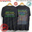 SANTANA AND COUNTING CROWS ONENESS TOUR 2024 T-shirt Concert Album Adult S-5XL Youth