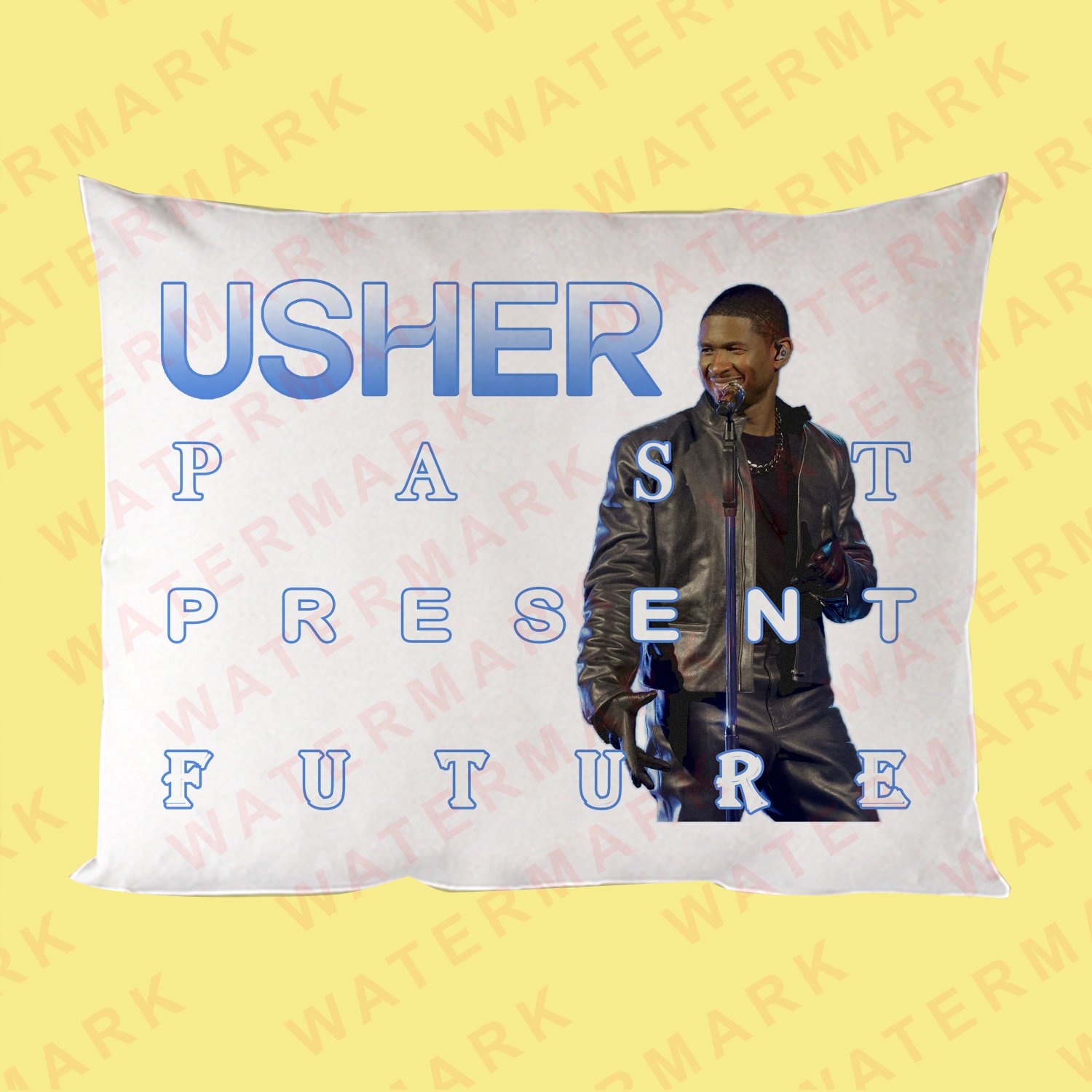 USHER PAST PRESENT FUTURE TOUR 2024 Pillow Cases