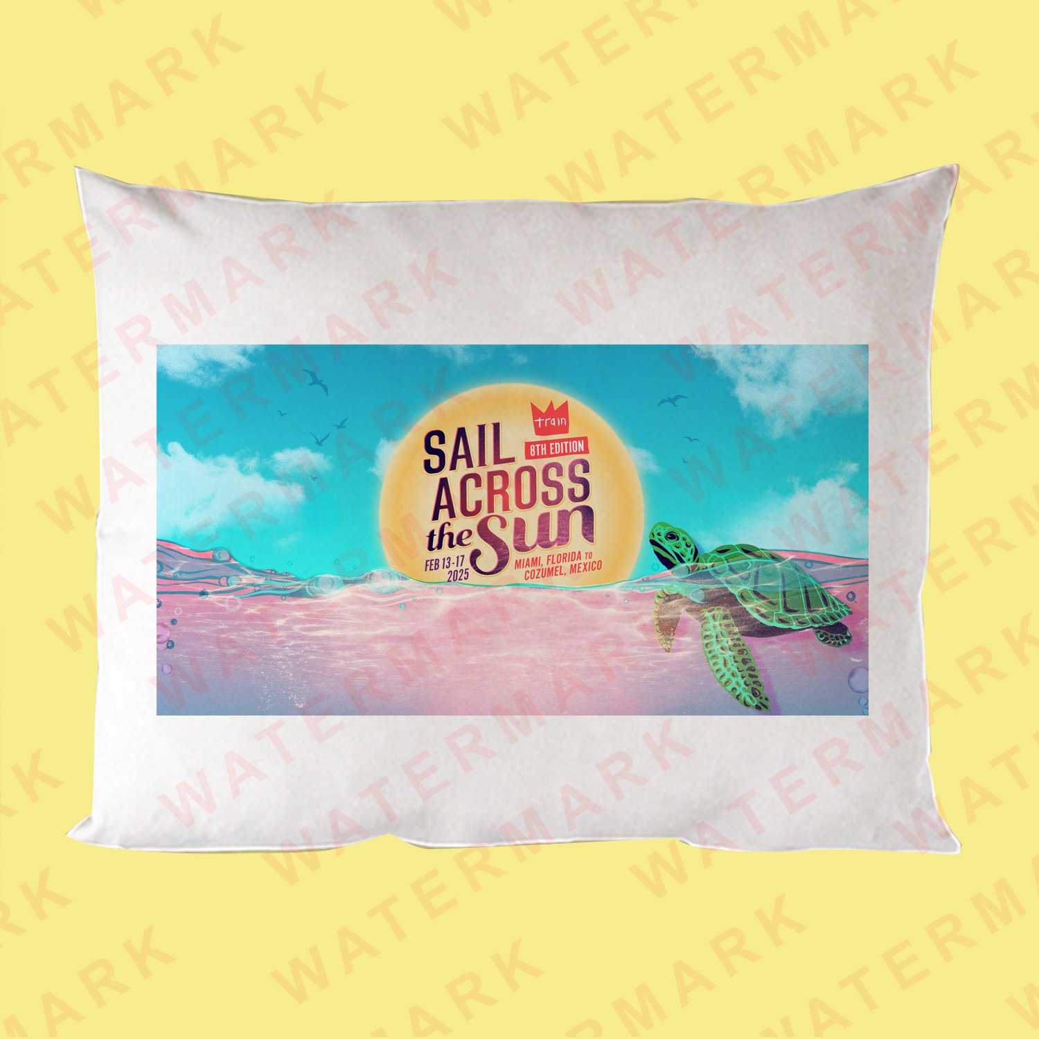 SAIL ACROSS THE SUN TRAIN 8TH EDITION MUSIC FESTIVAL 2025  Pillow Cases