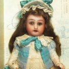 Precious 41/2" All Bisque ( Glass eyes, Swivel head) Mignonette doll w/ mini accessories