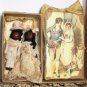 Two So tiny 1 3/4" OOAK ( Artist) Bride & Groom Dollhouse/ doll's dolls