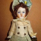 Tiny 31/2" All Bisque Miniature Dollhouse doll