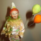 Sweet 5" All Bisque ( Swivel head) Friendly Clown and Baby Elephant