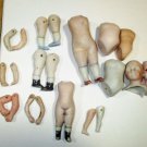 6 Pairs of  All Bisque Antique German ( Miniature 1 1/8"-2 1/4") Doll arms & legs