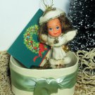 2" Vintage Little Kiddle Christmas Baby Angel (Ornament) in Christmas box