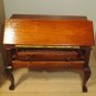 Vintage Hand-Made Wooden hinged Dollhouse writing desk