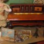Vintage Hand-Made Wooden hinged Dollhouse writing desk