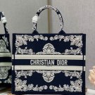 Christian Dior Tote Antique Print Blue
