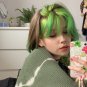 Green Crop Top Y2k Aesthetic Knitted T Shirt Long Sleeve