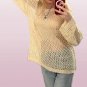 Crochet Star Sweater Pullovers Oversized Loose Holes Jumper Y2k Harajuku Streetwear Sweater&&