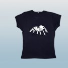 Graphic Spider print Baby Tee Women Casual Sleeve T-Shirt Y2k Clothes Gothic Emo Girl Crop Top&&