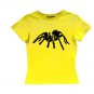 Graphic Spider print Baby Tee Women Casual Sleeve T-Shirt Y2k Clothes Gothic Emo Girl Crop Top&&