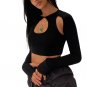 Summer Long Sleeve Cropped Corset Women Top Aesthetic O Neck Fairy Grunge Women's T-Shirt&&