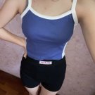 Crop Tops Green Sexy Basic Patchwork 2023
