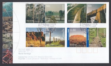 Australia/Great Britain WORLD HERITAGE FIRST DAY COVER. Ref: P0322