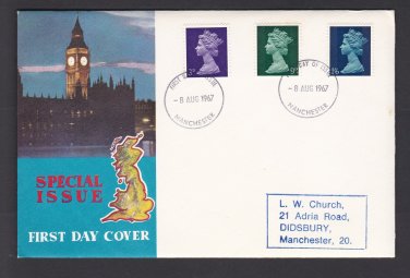 Great Britain. QEII 1967 DEFINITIVES SPECIAL ISSUE FDC. Ref: P0125