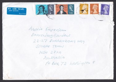 Great Britain: ADDRESSED ENVELOPE. PRE-DECIMAL & DECIMAL STAMPS. Ref: P0155