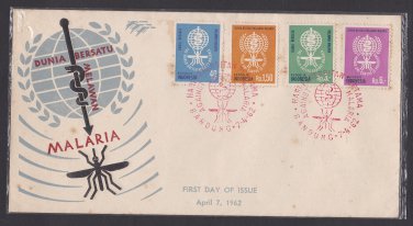 Indonesia: 1962 MALARIA ERADICATION FDC. Ref: P0509