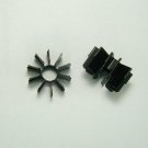 1 x TO5 Transistor Heatsink Finned Spring loaded Black