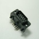 1 x 9 pin PCB D-SUB Right angle Plug Male Connector Plastic Body