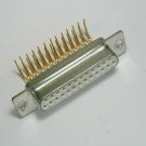 1 x 25 pin PCB D-SUB Right angle Socket Female Connector Metal Body