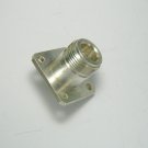 1 x N Socket Square flange, Panel Mount  50 ohms , Silver Plated