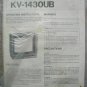 SONY   KV-1430UB OPERATING INST. manual £2.95