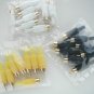 24 x  RCA Phono Plug Gold plated with Strain Relief  JOB LOT