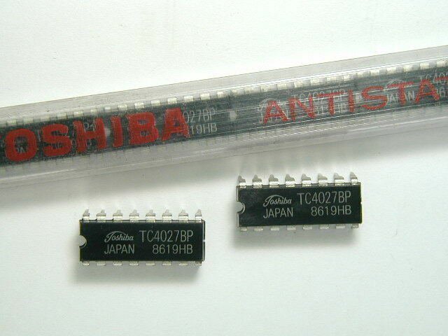 20 x CMOS TC4027BP 4027 Toshiba Dual J-K Master Slave Flip Flop 16 pin JOB LOT